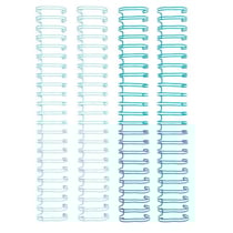 Stop 4 anneaux de reliure bleu 2,5 cm - We R