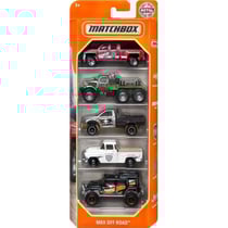 Pack de 5 véhicules matchbox : mbx off road - mattel - hfh10 - set voitures miniatures
