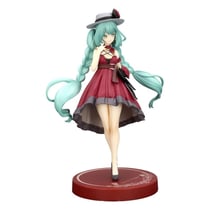Hatsune Miku - Statuette Trio-Try-iT Hatsune Miku Outing Dress Red Color Ver. 19 cm - Furyu