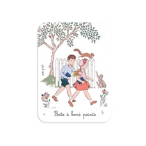 Petite boîte rectangulaire en métal - Ecole de vie - Hirondelles & Cie