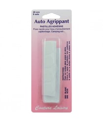 Pastilles adhésives blanches 20 mm X 8 - Distrifil W Blanc