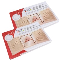 2 kits moulages empreinte de bébé