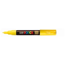 Lot de 12 marqueurs peinture pointe conique extra-fine 0,7 - 1 mm - POSCA PC1MC - Jaune paille