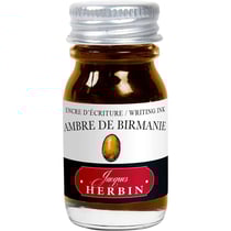 Encre pour stylos plume - Calligraphie - Ambre de Birmanie - Herbin - Flacon 10ml