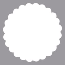 Perforatrice fantaisie: Rond bord déco, ø 6,35 cm, (2 1 / 2")