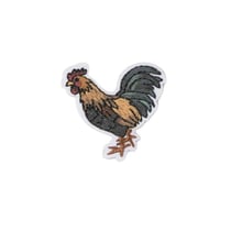 Ecusson campagne coq 3,5x3,5cm