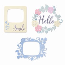 Gabarit de découpe pour machine Sizzix - Cadres photo arrondis Thinlits - par Lisa Jones