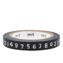 Masking tape SOUSOU Motif chiffres - 7 m x 7mm