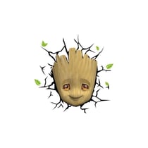 Marvel - Lampe 3D LED Baby Groot Face