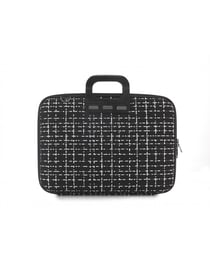 Mallette Bombata Tweed 15'' - Noir
