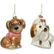 1 Boule à Suspendre - Chien Brun