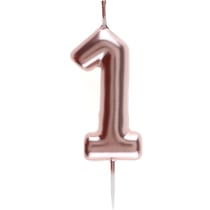 Bougie Rose Gold - Chiffre 1