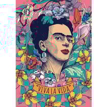 Puzzle femme et les fleurs viva la vida 500 pieces - collection frida kahlo - educa - 19251