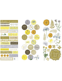 3 Feuilles de stickers Botanica ARTEMIO