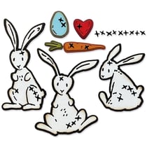 Matrices de découpe - Lapins - 15 dies Thinlits - Tim Holtz - Sizzix