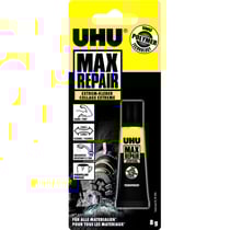 Colle - Extra forte - Tous matériaux - Intérieur et extérieur - UHU - Max Repair Power - Tube de 8g
