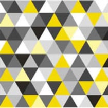 Graine Créative - Serviette Triangles yellow/black 20 pièces