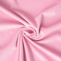 Tissu Velours ras d'ameublement uni Rose pastel