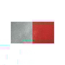 2 flex thermocollants pailletés 91 x 33 cm - argenté, rouge