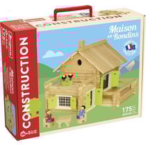Maison en rondins 175 pièces - jeujura - 8049 - jeu construction en bois