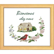 LUC - Kit Tableau Point Compté Bienvenue chez nous à l'oiseau