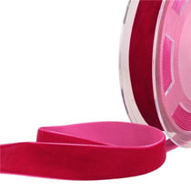 Bobine 10m Velours haute densité noir/rose