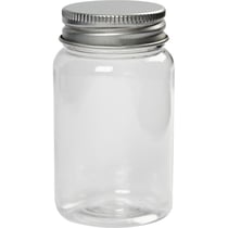 Pot en plastique à Couvercle Vissé - 7,7 x 4,5 cm , 100 ml x 10 pcs