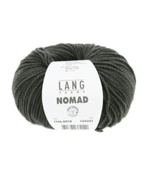 Pelote de laine et yak NOMAD – 25gr - Lang Yarns - Laine extrafine & yak naturel – Luxe rustique pour tricots nomades 0018 Vert