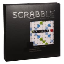 Scrabble deluxe avec plateau tournant - mattel games - y9585 - jeu de societe lettres