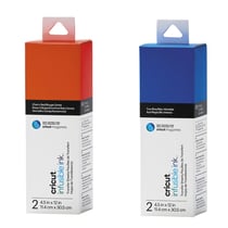 4 feuilles de transfert pour Mug Press - Rouge + Bleu