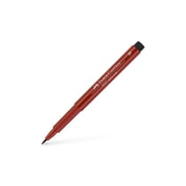 Lot de 10 feutres Pitt Artist Pen Brush - FABER-CASTELL - Rouge indien