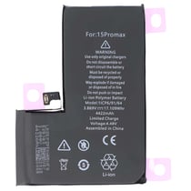 Avizar Batterie pour iPhone 15 Pro Max Li-Polymer 3.86V 4422mAh 17.1Wh Noir