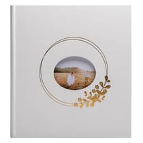 Album photo livre 60 pages blanches Ringflower - Blanc - Exacompta