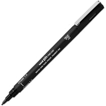 Feutre technique UNI-BALL PIN Chisel 1.0 - Noir - Pointe biseautée 1,00 mm