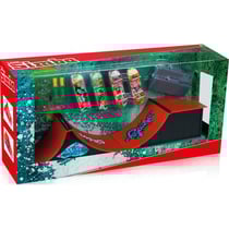 Coffret x-treme skatepark : rampe + 4 mini deck skates + accessoires - mini skate a doigt 90 mm - finger - simba