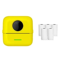 Mini Imprimante Bluetooth Thermique Avec Papier Blanc Pour Impression Clarté Jaune YONIS