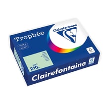 Ramette de papier FSC CLAIREFONTAINE - 250 feuilles - Vert - A4 - 210 g/m²