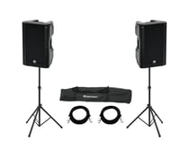 OMNITRONIC Ensemble 2x xkb-215a + pied d'enceinte move mk2