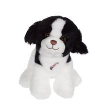 Peluche - Dogz & kats sonores 18 cm - chien noir et blanc