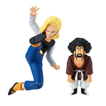 Dragon Ball Z - Figurine Android 18 Vs Mr. Satan Vs Mighty Mask Match Makers