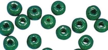 Perles en bois FSC 100%, polies, 8mm 82 pièces , vert mai