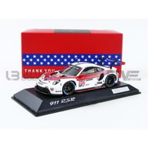 Voiture Miniature de Collection - SPARK 1/43 - PORSCHE 911 RSR - 2eme Class GTLM 12h Sebring 2020 - Blanc