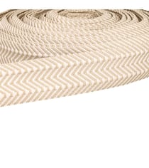 Sangle Double Chevrons 38mm ecru au mètre