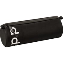 Trousse - Ronde - Noir - Scolaire - 23 x 9 x 8 cm - Fermeture éclair - S'maepp