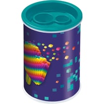 Taille-crayon - 2 trous - Avec réservoir en métal - Idéal pour la trousse - Maped - Pixel Party