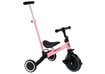 Tricycle PRO50 Rose Avec Poignée De Guidage 2 En 1