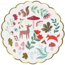 8 Petites Assiettes Forêt de Noël