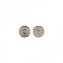 Lot de 2 fermoirs magnet à rivets couleur argent 19mm