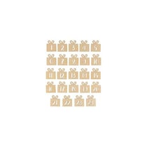 Set de 24 chiffres bois