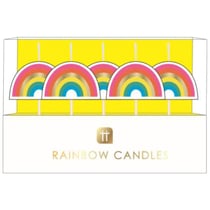 5 Bougies Arc-en-Ciel (6 cm)
